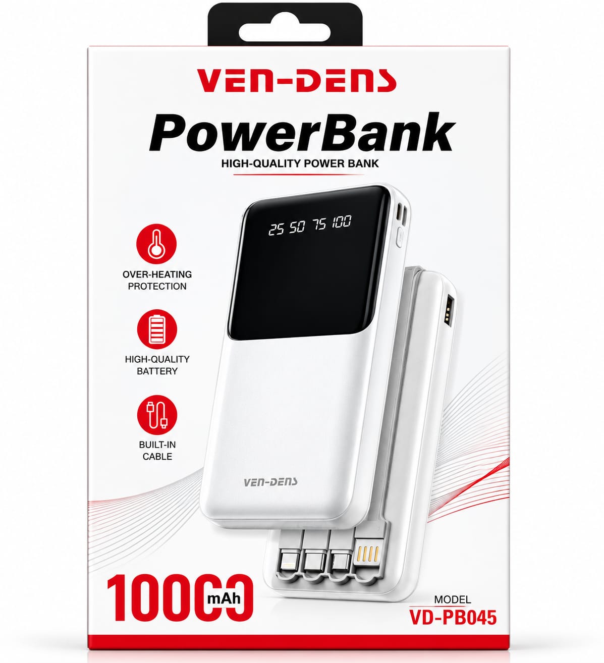 ven-dens 10000mah power bank