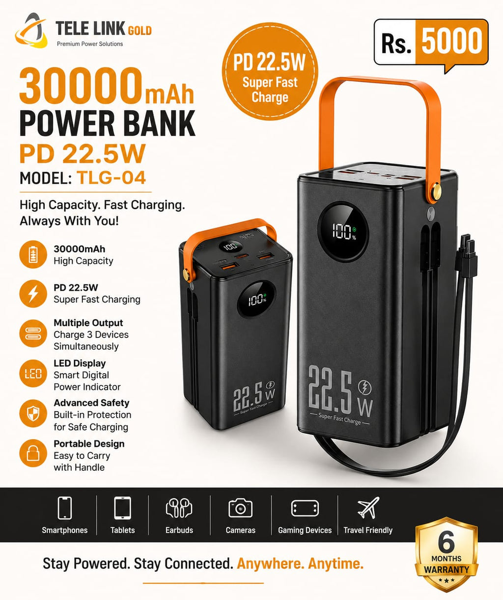 ven-dens power bank 30000mah power